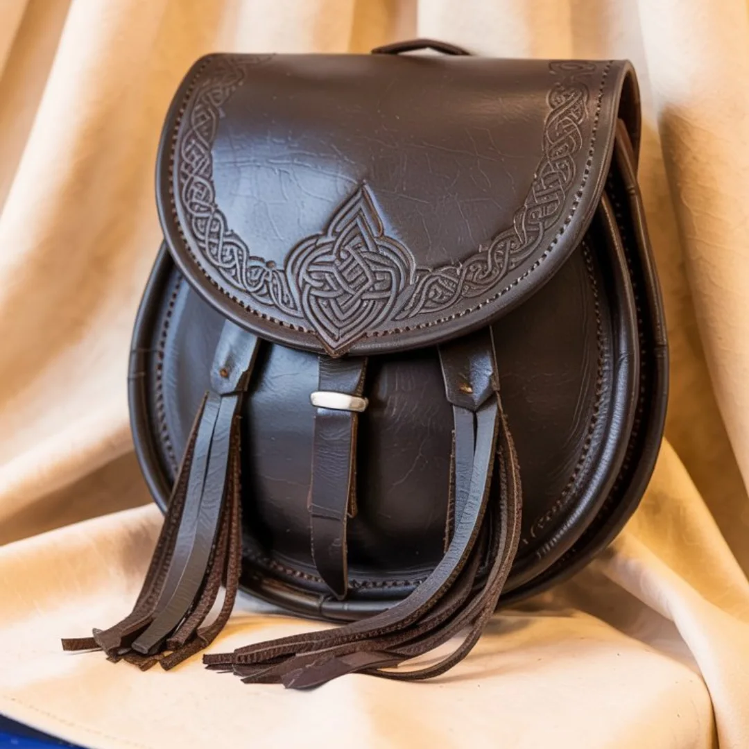 Black Leather Sporrans